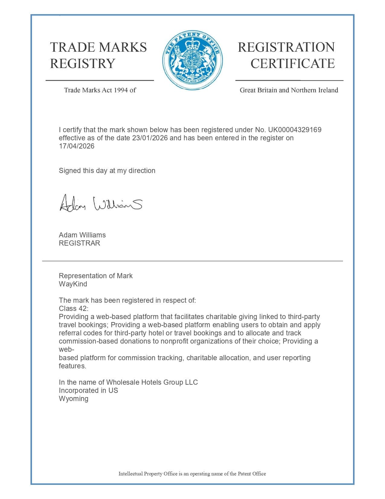 UK Trademark